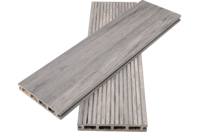 Террасная доска из ДПК WOODVEX Select Бело-серый